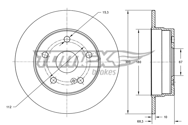 TOMEX Brakes TX 74-05...